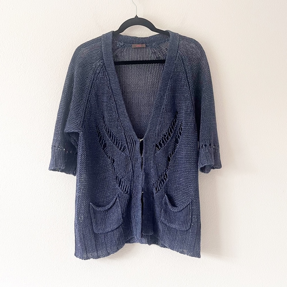 Wrap 100% Linen Cardigan Sweater